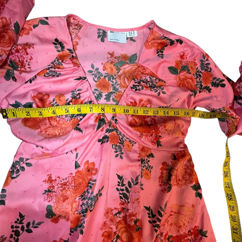 ASOS Design Pink Floral Maxi - Size 4 - Picture 12 of 15